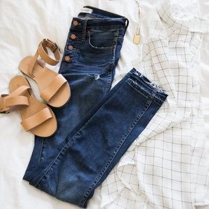 Madewell 10" High Rise Drop Hem Denim